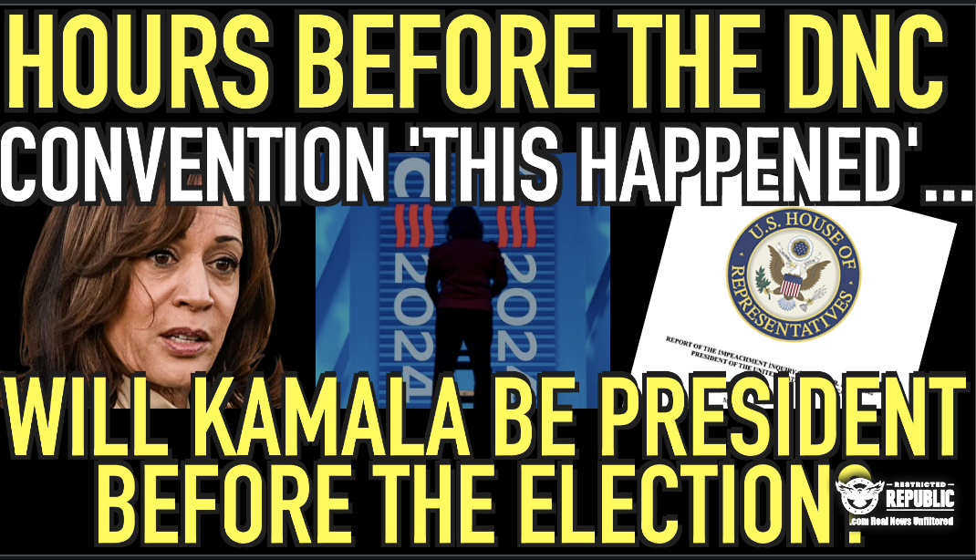 Hours Before The DNC Convention ‘THIS HAPPENED’…Will Kamala Be President Before Election?